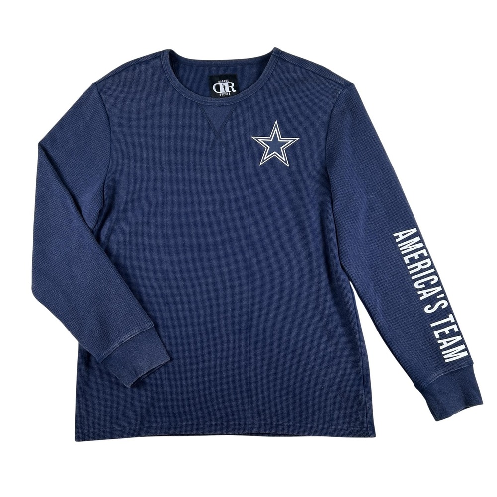 Dallas‎ Cowboys Shirt Mens Large Long Sleeve NFL Football Darius Rucker Thermal